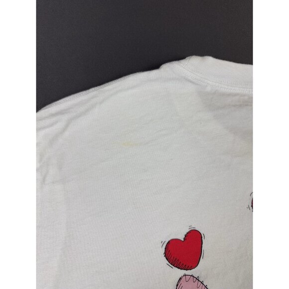 Uniqlo Kaws Andy Warhol Collab White Shirt Heart Streetwear Hype Drawing Art Tee - Picture 4 of 7